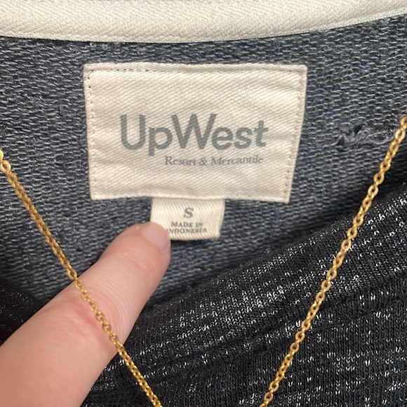 UpWest Black/Charcoal Heather Sweatshirt - Picture 2 of 6